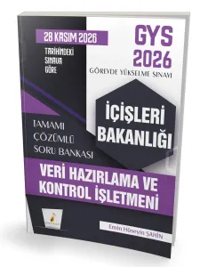 GYS 2026 İçişleri Bakanlığı Veri Hazırlama ve Kontrol İşletmeni