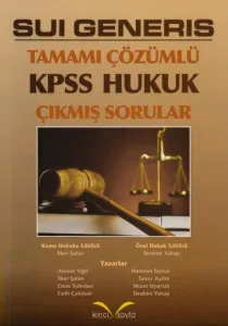 Sui Generis Tamamı Çözümlü KPSS Hukuk Çıkmış Sorular