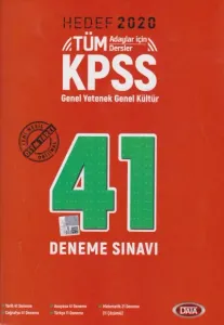 Data KPSS Genel Yetenek-Genel Kültür 41 Deneme Sınavı 2020-YENİ