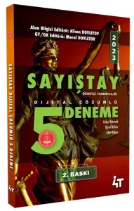 4T Yayınları 2023 Sayıştay Sınavları 5 Deneme Çözümlü
