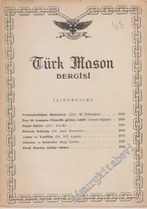 Türk Mason Dergisi - Sayı: 48, Yıl: 12, Ekim 1962      Ekim 1962