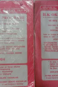 İlk Okul Programı ve Beş Sınıfın Yıllık Planı / 1994 25. Baskı 1.ve 2.Cilt Beraber