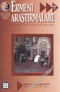 Ermeni Araştırmaları: Üç Aylık Tarih, Politika ve Uluslararası İlişkiler Dergisi  - Sonbahar 2002, Sayı: 7