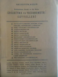 Kullanılması Pratik Ve En Kolay Logaritma Ve Trigonometri Cetvelleri