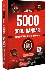 ​Pegem Yayınları 2026 KPSS A Grubu 5000 Soru Bankası