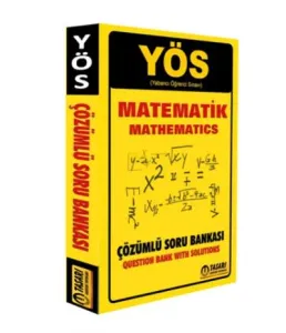 Tasarı YÖS Matematik Çözümlü Soru Bankası