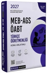 Pegem Yayınları 2027 ÖABT MEB-AGS Türkçe Öğretmenliği Konu Anlatımlı