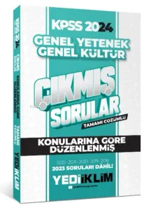 2024 KPSS Lisans Genel Yetenek Genel Kültür Konularına Göre Tamamı Çözümlü Çıkmış Sorular
