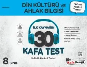 8. Sınıf  Din 30 Kafa Test( Haftalık Kontrol Testleri + Sarmal Deneme)
