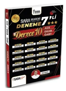 Şara Akademi ÖABT MEB-AGS Din Kültürü ve Ahlak Bilgisi Derece-10 Online 7 Deneme Çözümlü