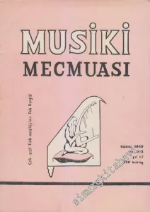 Musiki Mecmuası - Sayı: 213    17  Kasım