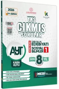 Karakutu Yayınları 2026 AYT Türk Dili ve Edebiyatı-Sosyal Bilimler1 ÖSYM Çıkmış Sorular Çözümlü Konu Konu Son 8 Yıl