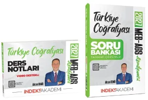 İndeks Akademi 2027 MEB-AGS Türkiye Coğrafyası Video Ders Notları ve Soru Bankası 2'li Set