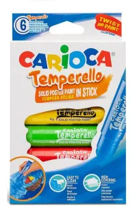 CARİOCA TEMPERELLO TEMPERA STİCK POSTER BOYAMA 6 RENK