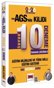 Yargı Yayınları 2026 Eğitim Bilimleri MEB-AGSnin Kilidi Tamamı Çözümlü 10 Branş Deneme