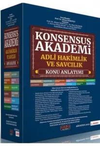 Konsensus Akademi Adli Hakimlik ve Savcılık Konu Anlatımı