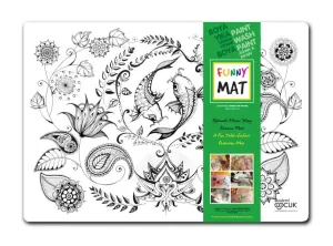 Funny Mat 1006 Çiçekli Bahçe Mandala