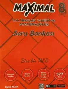 ARTI ZEKA 8. SINIF İNKILAP TARİHİ MAXİMAL BİRE BİR MEB SORU BANKASI   (YENİ)