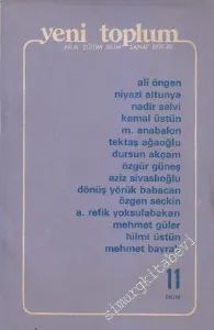 Yeni Toplum Aylık Eğitim Bilim Sanat Dergisi - Sayı: 11    1  Ekim