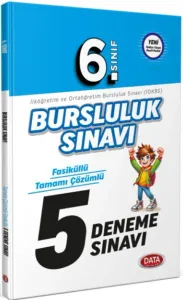 Data Yayınları 6. Sınıf Bursluluk Sınavı Fasiküllü Tamamı Çözümlü 5 Deneme