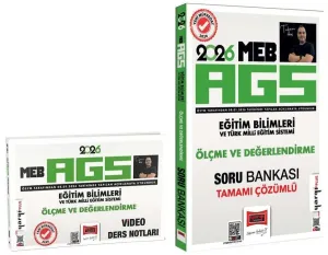 Yargı Yayınları 2026 MEB-AGS Eğitim Bilimleri Ölçme ve Değerlendirme Video Ders Notları ve Soru Bankası 2'li Set