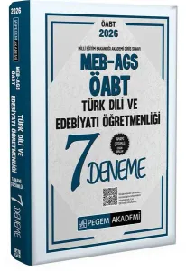 Pegem Yayınları 2026 MEB AGS ÖABT Türk Dili Ve Edebiyatı Öğretmenliği Tamamı Çözümlü 7 Deneme