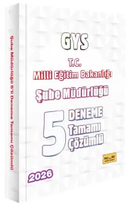 Makro Kitap 2026 GYS MEB Milli Eğitim Bakanlığı Şube Müdürlüğü 5 Deneme Çözümlü
