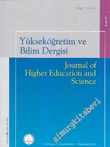 Yüksek Öğretim ve Bilim Dergisi - Journal Higher Education And Science - Sayı: 1  3    Nisan / April