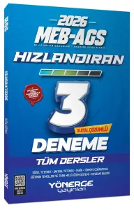 Yönerge Yayınları 2026 MEB-AGS Tüm Dersler Hızlandıran 3 Deneme Çözümlü