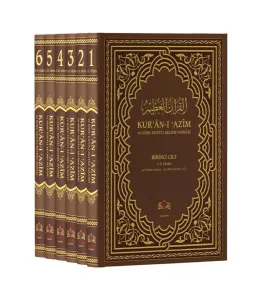 Kuranı Azim ve Soru Edatlı Kelime Manası 6 Cilt Takım