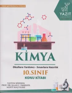 Yazıt Yayınları 10. Sınıf Kimya Konu Kitabı Yazıt