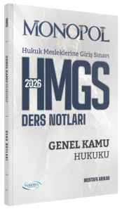 Monopol Yayınları 2026 HMGS Genel Kamu Hukuku Ders Notları