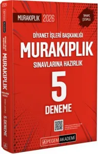 Pegem Yayınları 2026 Diyanet İşleri Başkanlığı Murakıplık Sınavlarına Hazırlık Tamamı Çözümlü 5 Deneme