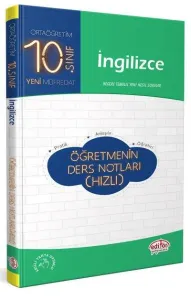 Editör 10. Sınıf İngilizce Öğretmenin Ders Notları (Hızlı)-YENİ