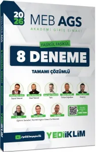 Yediiklim MEB AGS Fasikül Fasikül 8 Deneme Tamamı Çözümlü 2026