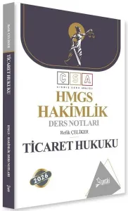 Yetki Yayınları 2026 HMGS Hakimlik Ticaret Hukuku Ders Notları