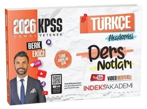 İndeks Akademi 2026 KPSS Türkçe Akademisi Video Ders Notları