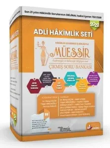 2021 Müessir Çıkmış Soru Bankası Adli Hakimlik Seti