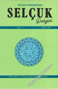 Selçuk Üniversitesi Selçuk Dergisi - Sayı: 2      Ocak