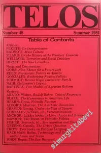 Telos: A Quarterly Journal of Radical Thought - 48      Summer  1981