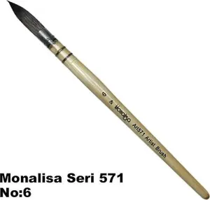 Monalisa Sincap Kılı Suluboya Fırçası Art571 No:6