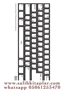Arapça Sticker Klavye (Beyaz Pc)