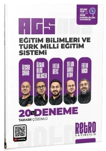 Retro Yayıncılık 2026 MEB-AGS Eğitim Bilimleri ve Türk Milli Eğitim Sistemi 20 Deneme Çözümlü
