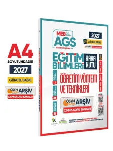 İnformal Yayınları 2027 MEB AGS Eğitim Bilimlerinin Kara Kutusu Öğretim Yöntem ve Teknikleri ÖSYM Çıkmış Soru Bankası