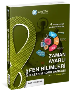 Çanta - 8.Sınıf Fen Bilimleri Zaman Ayarlı Kazanım Soru Bankası