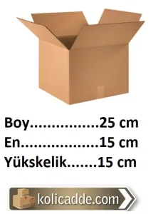 Mukavva Karton Kutu 25x15x15 cm