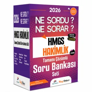 Dizgi Kitap Yayınları 2026 Hukuk Atölyesi HMGS Hakimlik Ne Sordu Ne Sorar Tamamı Çözümlü Soru Bankası Seti