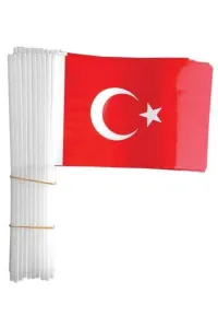 SOPALI 12x22,5cm.KAĞIT BAYRAK KÜÇÜK 80 ADET