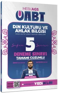 Yediiklim Yayınları 2027 MEB AGS ÖABT Safir Din Kültürü Ve Ahlak Bilgisi Tamamı Çözümlü 5 Deneme Sınavı