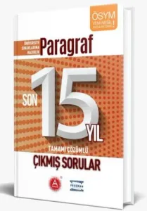 A Yayınları Paragraf Son 15 Yıl Tamamı Çözümlü Çıkmış Sorular-YENİ